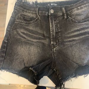 Vervet black washed Jean shorts “Rebecca” style